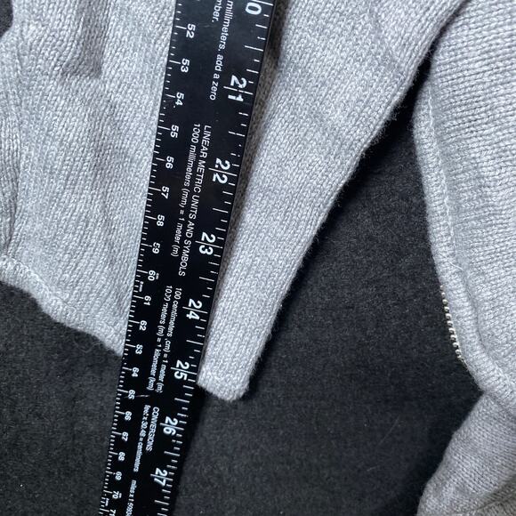 Michael Kors Womens Sweater Gray Long Sleeve High Low Nylon Blend XL - Picture 8 of 11